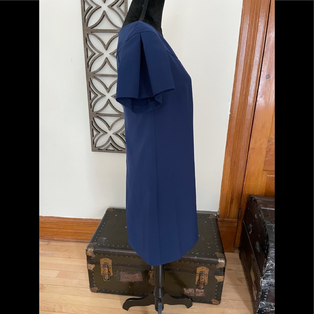 Navy Blue Shift Dress - Picture 4 of 8
